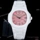 Super clone AET Patek Philippe Nautilus 5711 white Ceramic baby blue face 9015 watch (11)_th.jpg